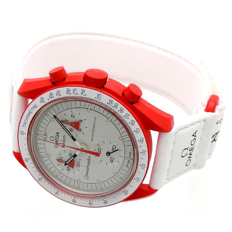 [Super Clone]Swatch x Omega SO33R100 Bioceramic Moonswatch Mission to Mars