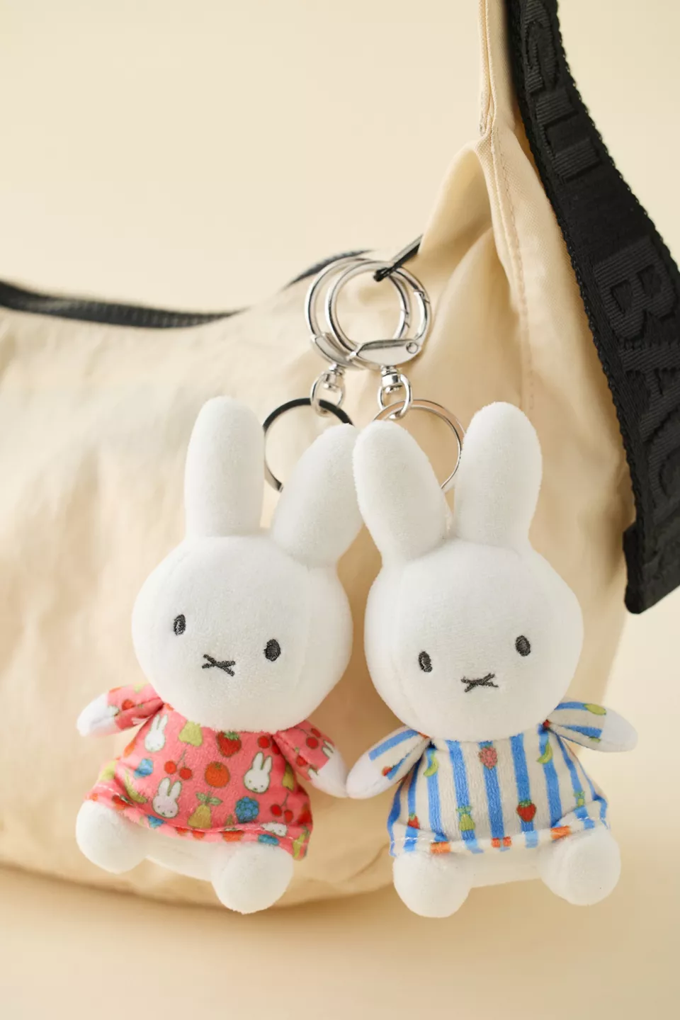 Miffy UO Exclusive Fruit Patterned Dress Plushie Keychain
