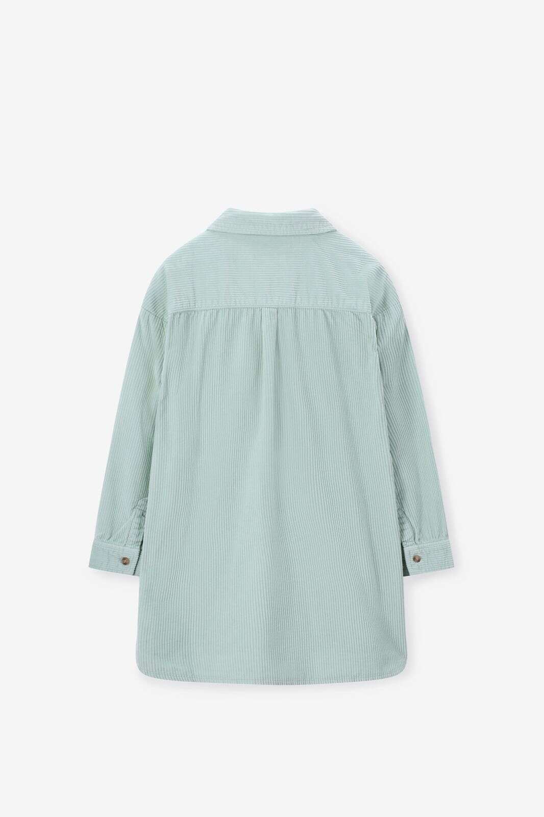 Lichtgroene corduroy jurk