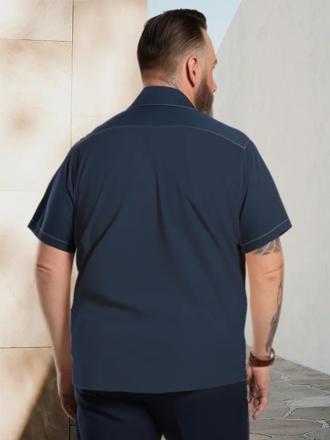 Chemise hawaïenne décontractée à manches courtes pour homme, grandes tailles, modèle 007