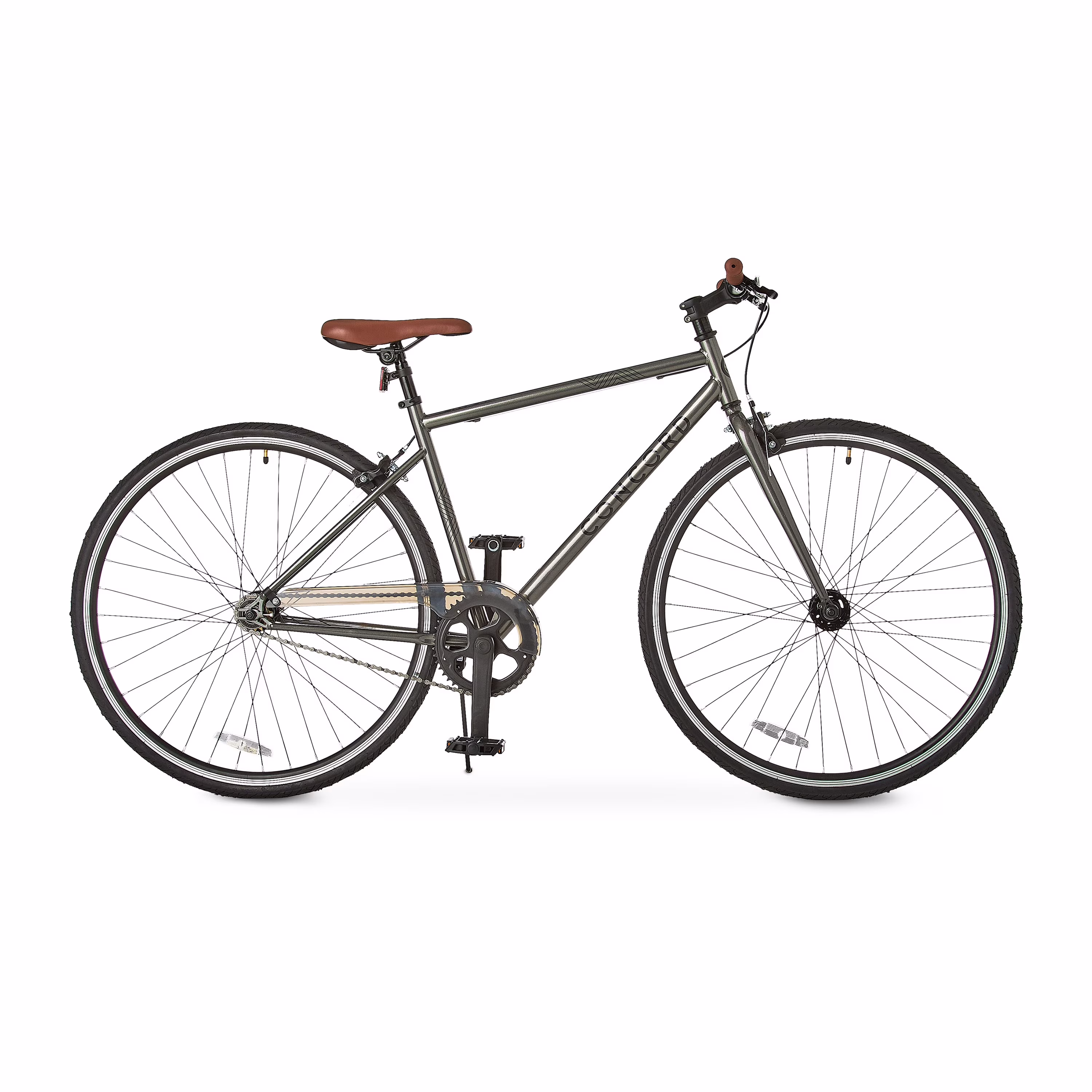 Envoy City Road Bike, 700C Wheels, Grey, Fits Rider 5'4" 6'2", Unisex, Adult