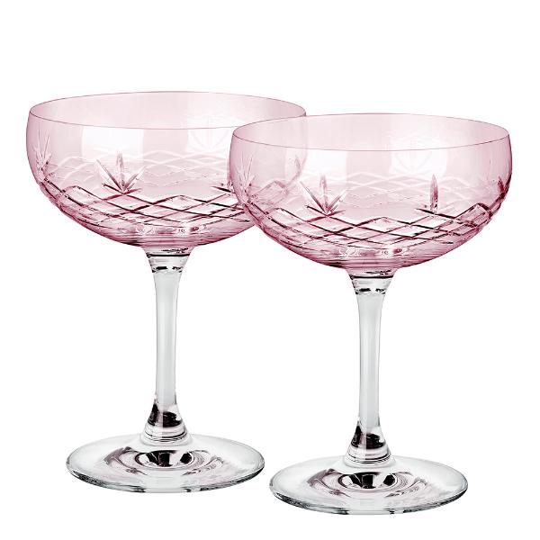 Crispy Gatsby champagneskål 30 cl 2 stk topaz