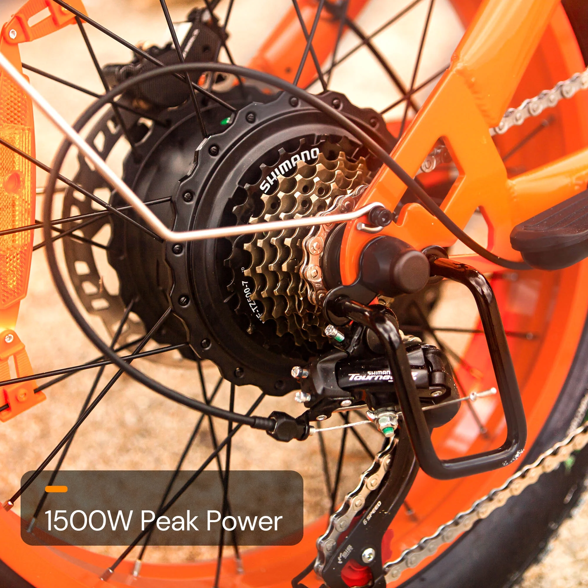 Bluvall Electric Bike, Peak 1500W 35MPH 20