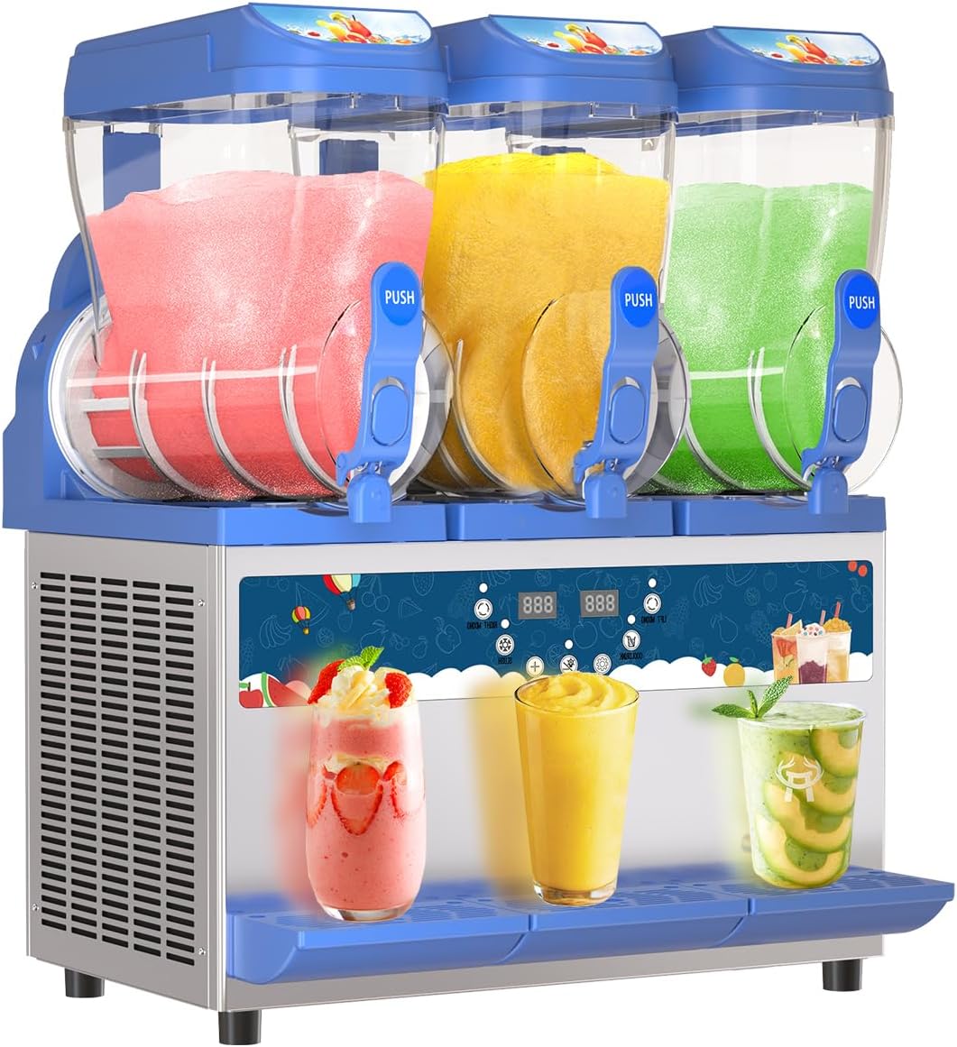 Commercial Slushy Machine - 1000W 30L Tanks Slush Maker Machine 304 Stainless Steel Commercial Margarita Machines Efficient Cooling the…