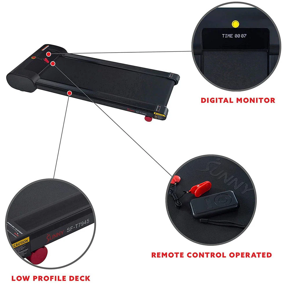 Electric Walking Pad Treadmill Office Under Desk Exercise Machine Fitness for Home - Image 6