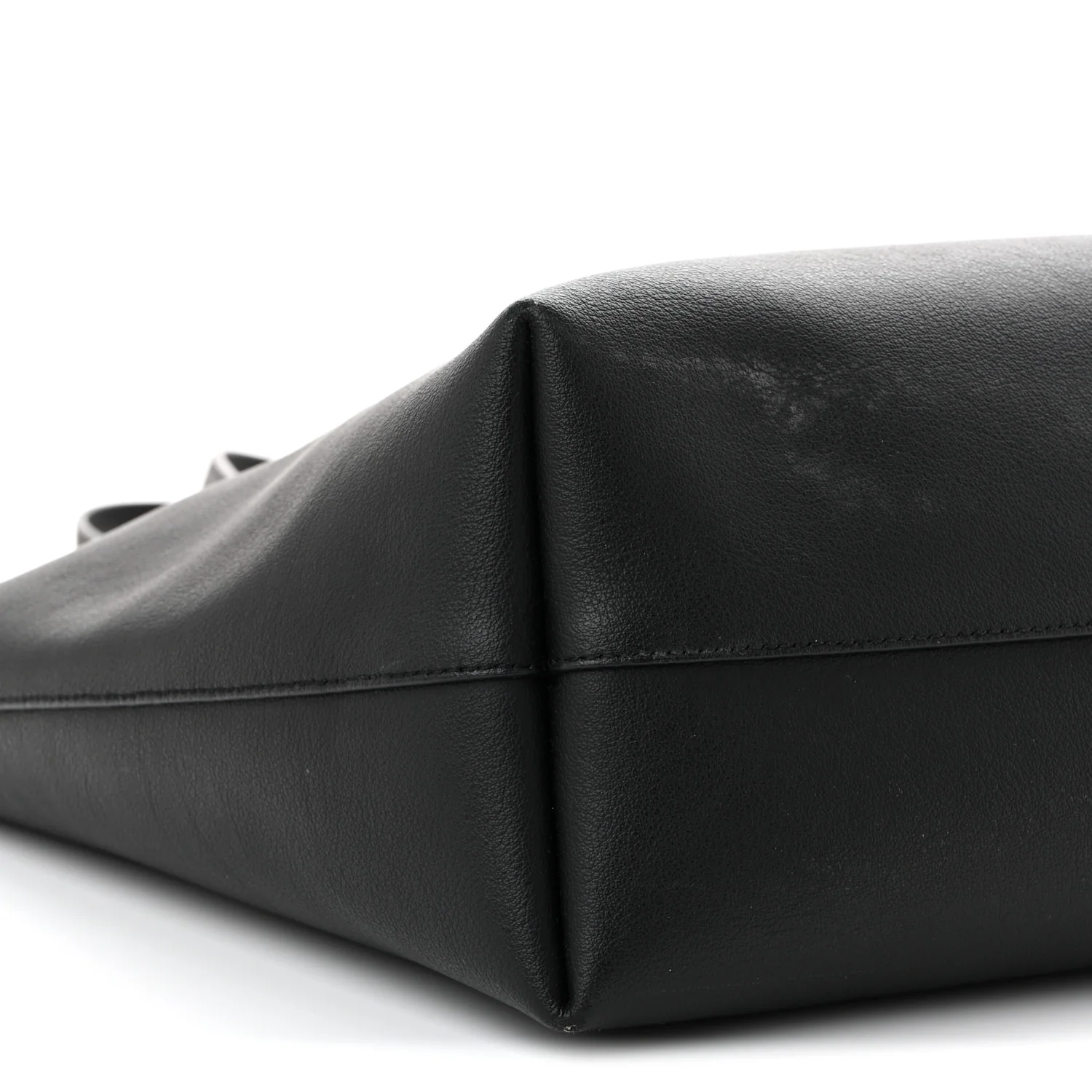 Calfskin Large Shopping Tote Black