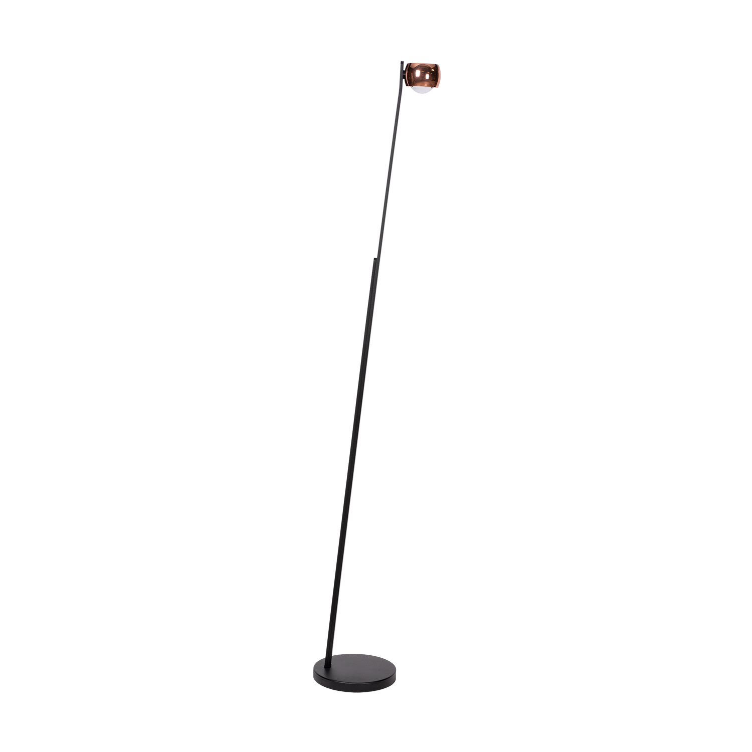 Atmooz Moab Vloerlamp – 25x23 cm – Zwart – 163cm – 2 Lichtpunten – LED