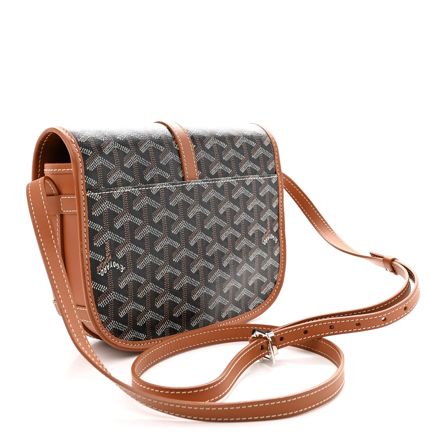 Goyardine Belvedere II PM Messenger Bag Black Gold