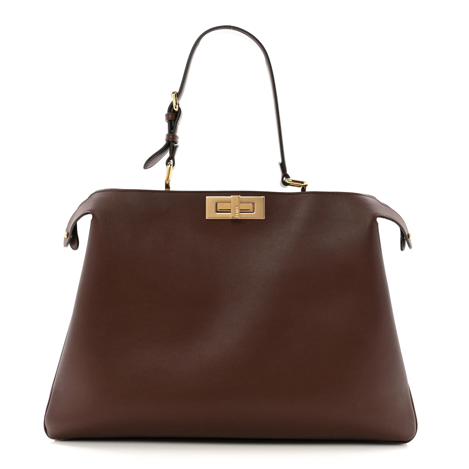 Vitello Large Soft Peekaboo Mogano
