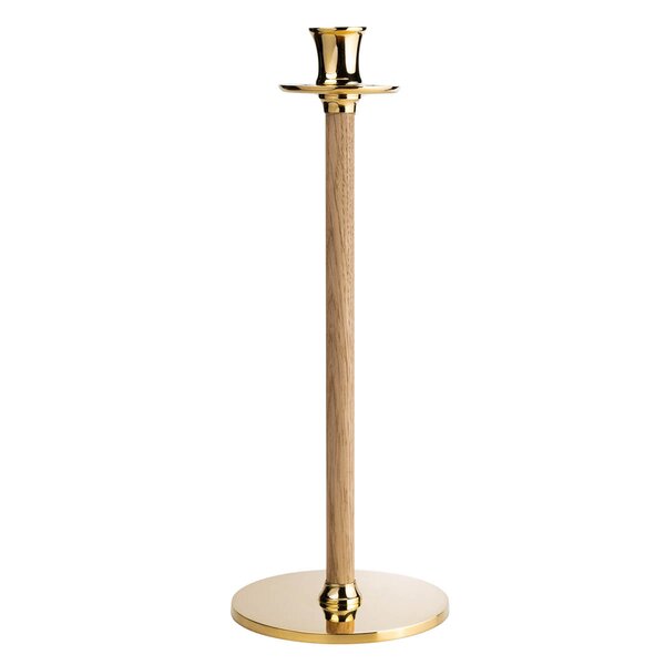 Alto Basso lysestake L 40 cm messing/eik