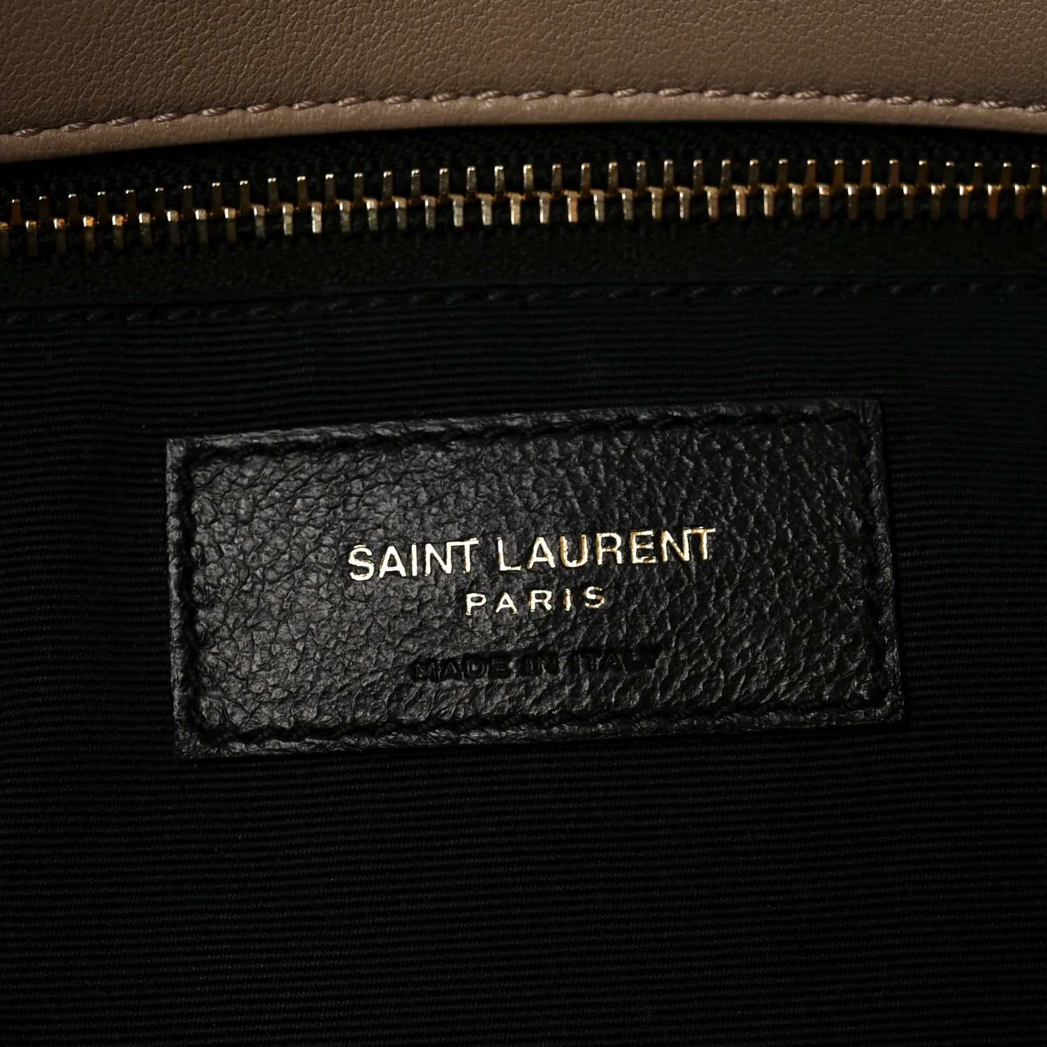 Lambskin Quilted Small Loulou Puffer Monogram Chain Satchel Dark Beige
