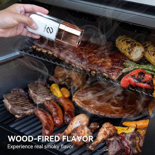 459 sq. in. Pellet Grill and Smoker in Black