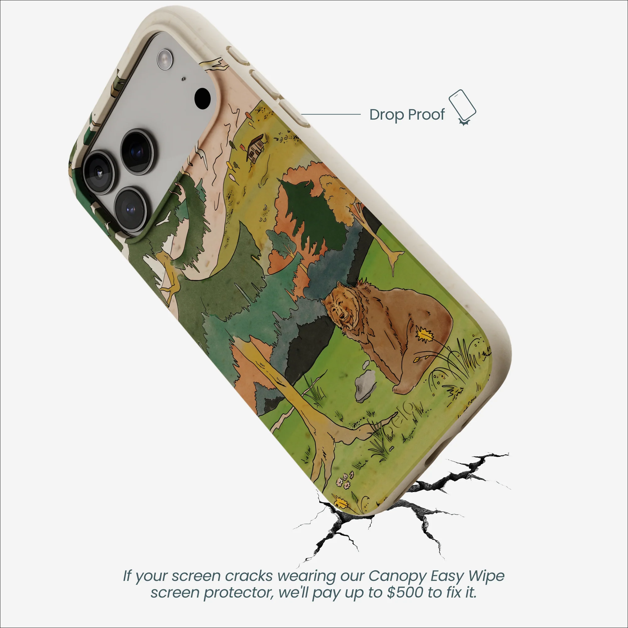 London Fog Rocky Bear iPhone 17 Pro Max Case