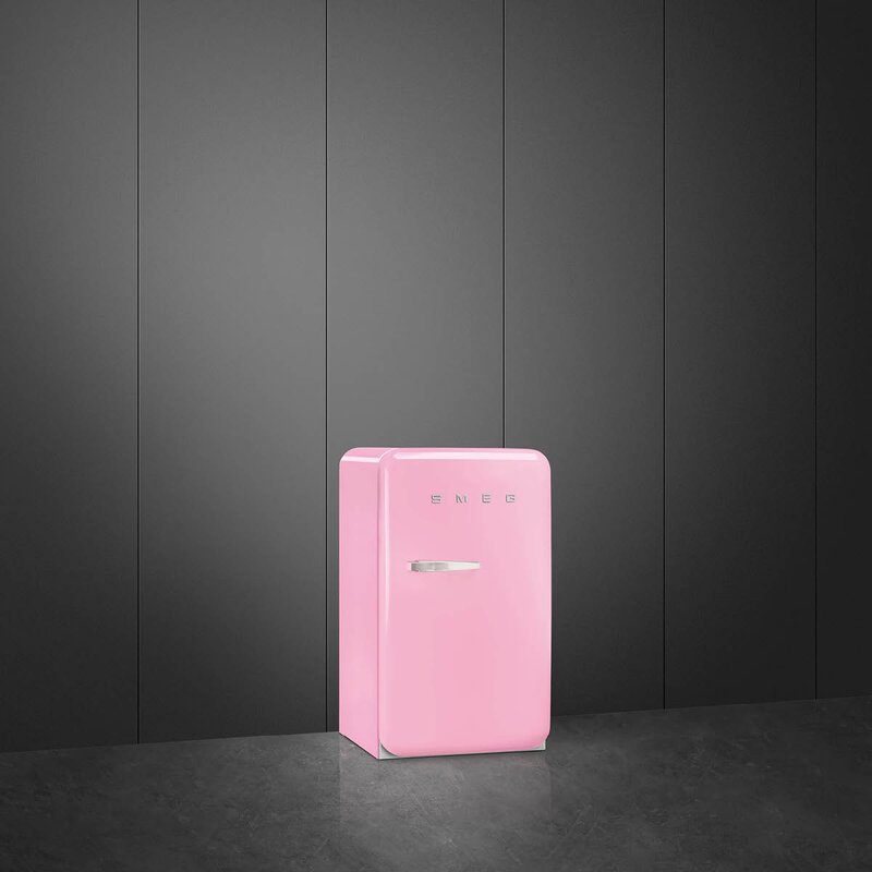 Kjøleskap med fryser FAB10 høyrehengslet rosa