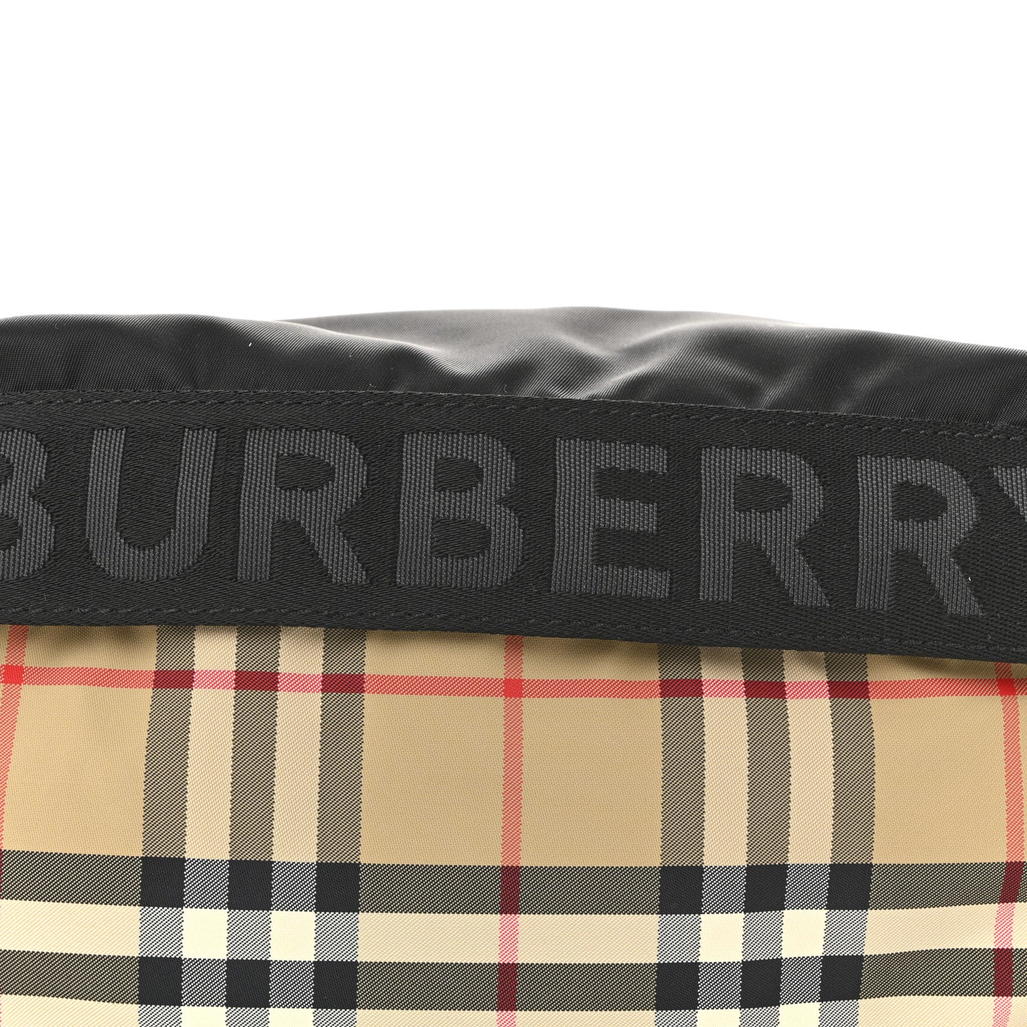 Nylon Vintage Check Sonny Bum Bag Archive Beige Black