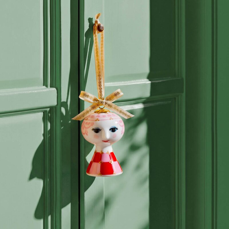 Eva juleoppheng 7,5 cm rød