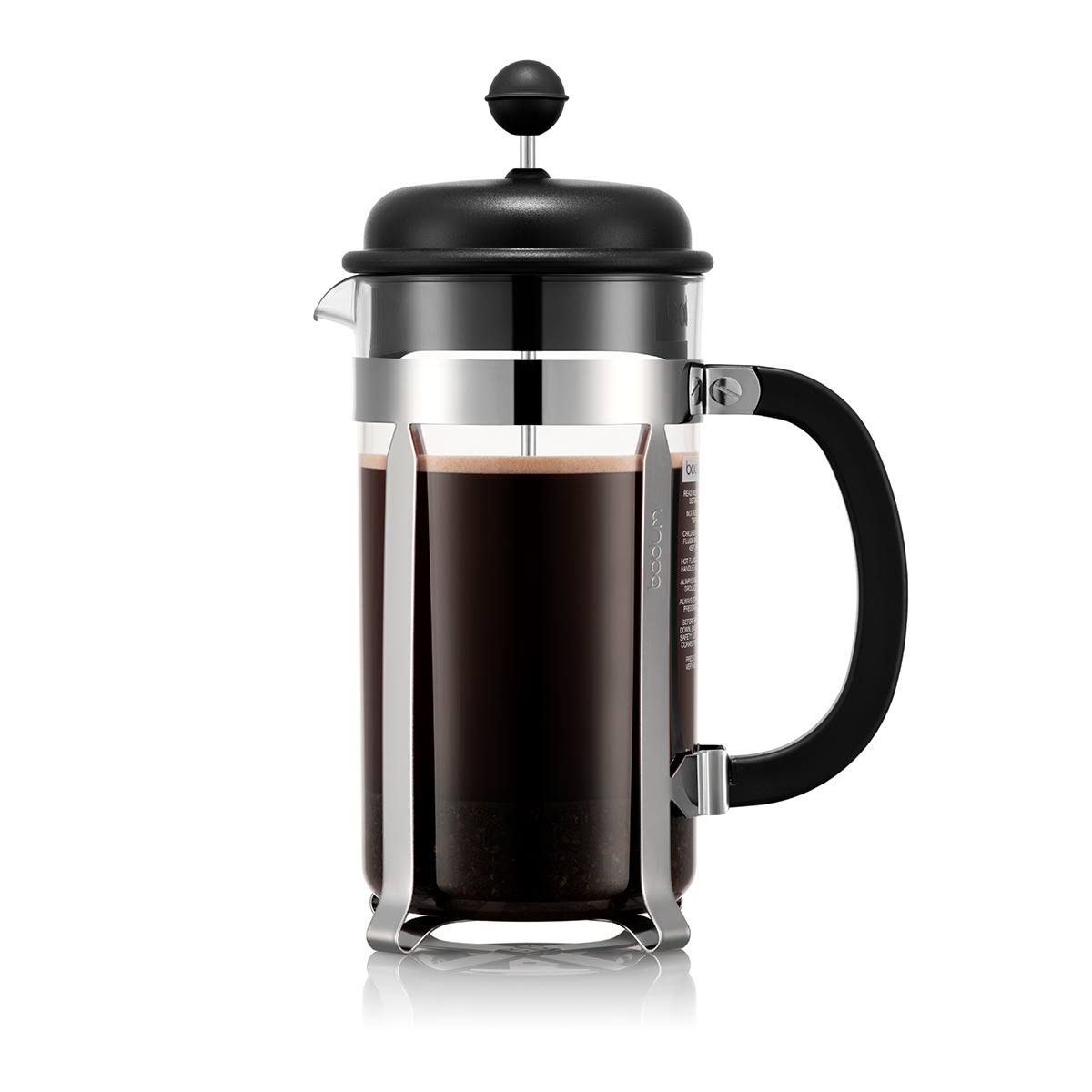 Bodum Caffettiera French Press Coffee Maker, 8 Cup, 1.0 L, 34 oz Black