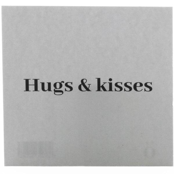 Kort 8x8 cm hugs & kisses