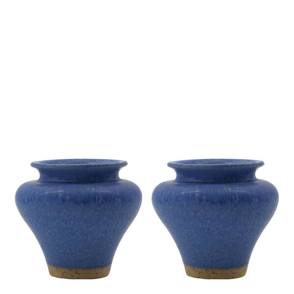 Kolo vase 8,5x9,5 cm 2 stk blå