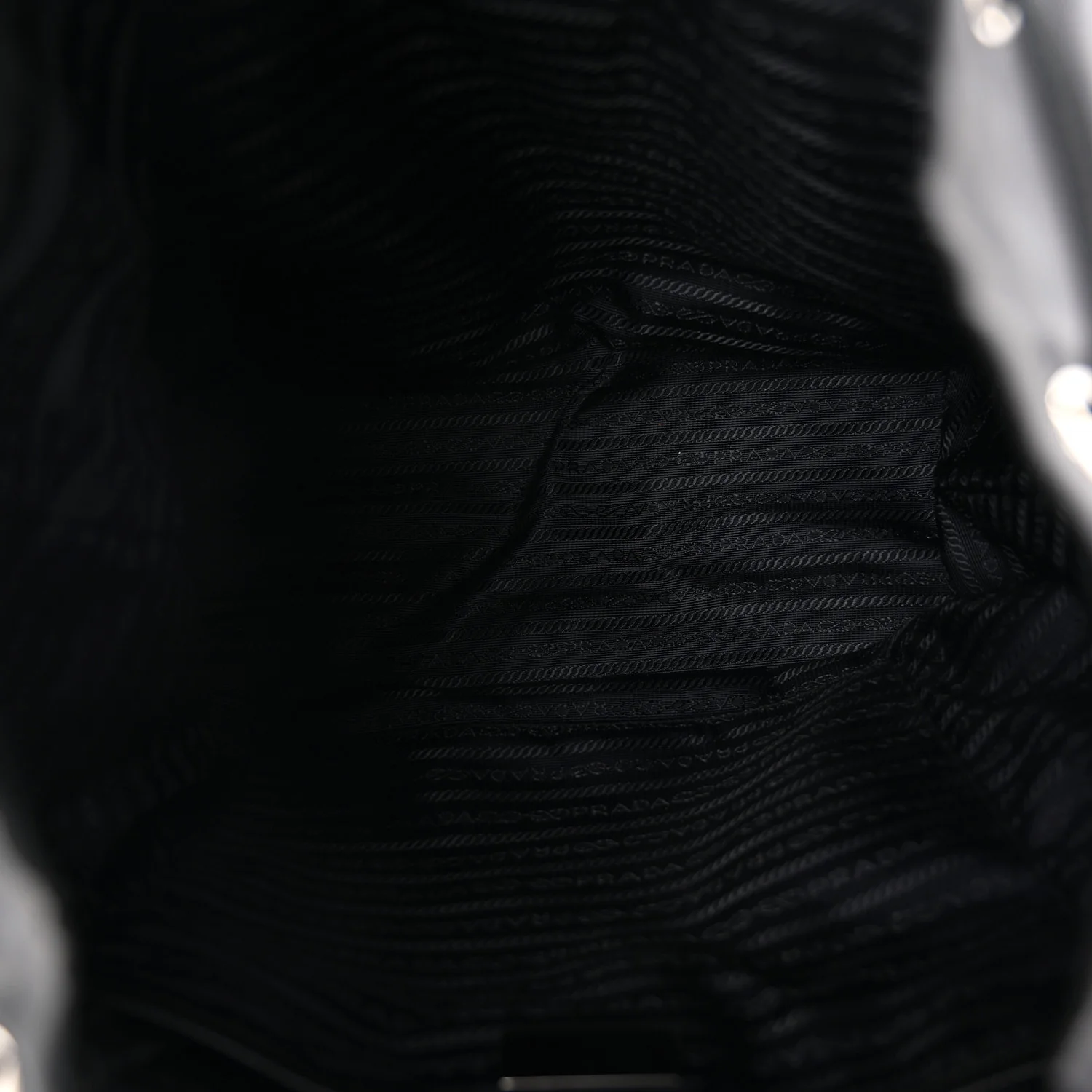 Tessuto Nylon Saffiano Medium Backpack Black