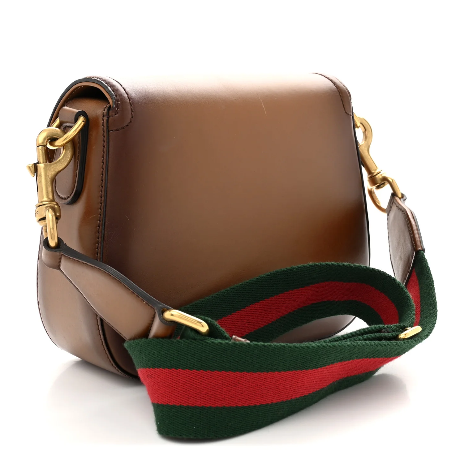 Calfskin Medium Lady Web Shoulder Bag Cuir