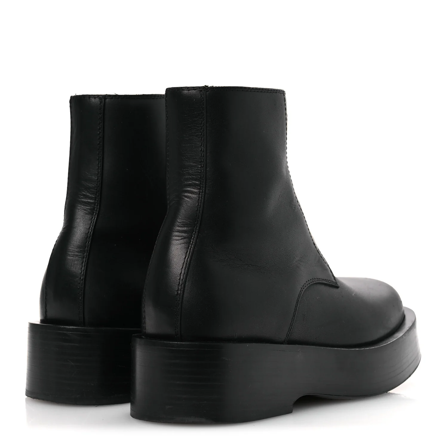 Calfskin Torino Ankle Boots 36 Black