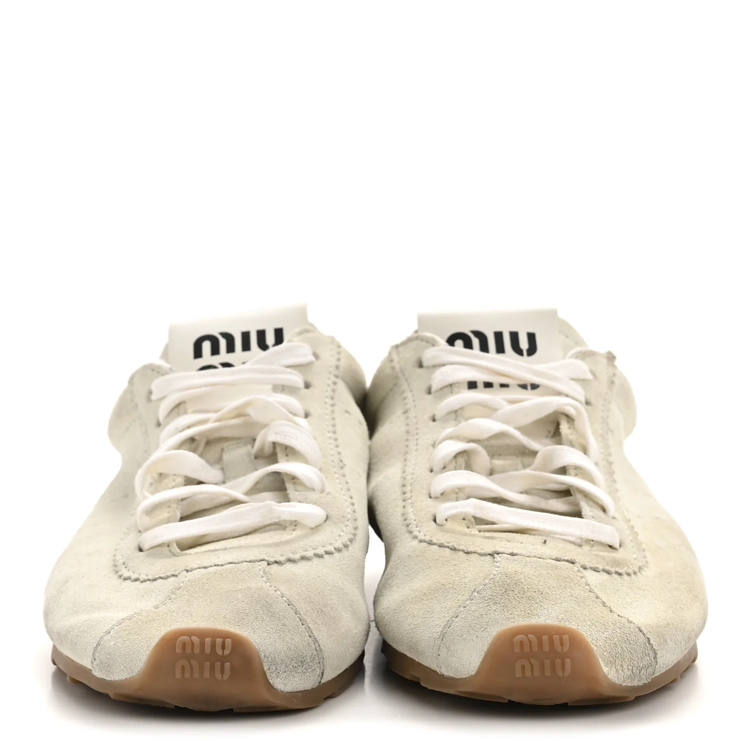 Bleached Suede Womens Plume Low Top Sneakers 39 White