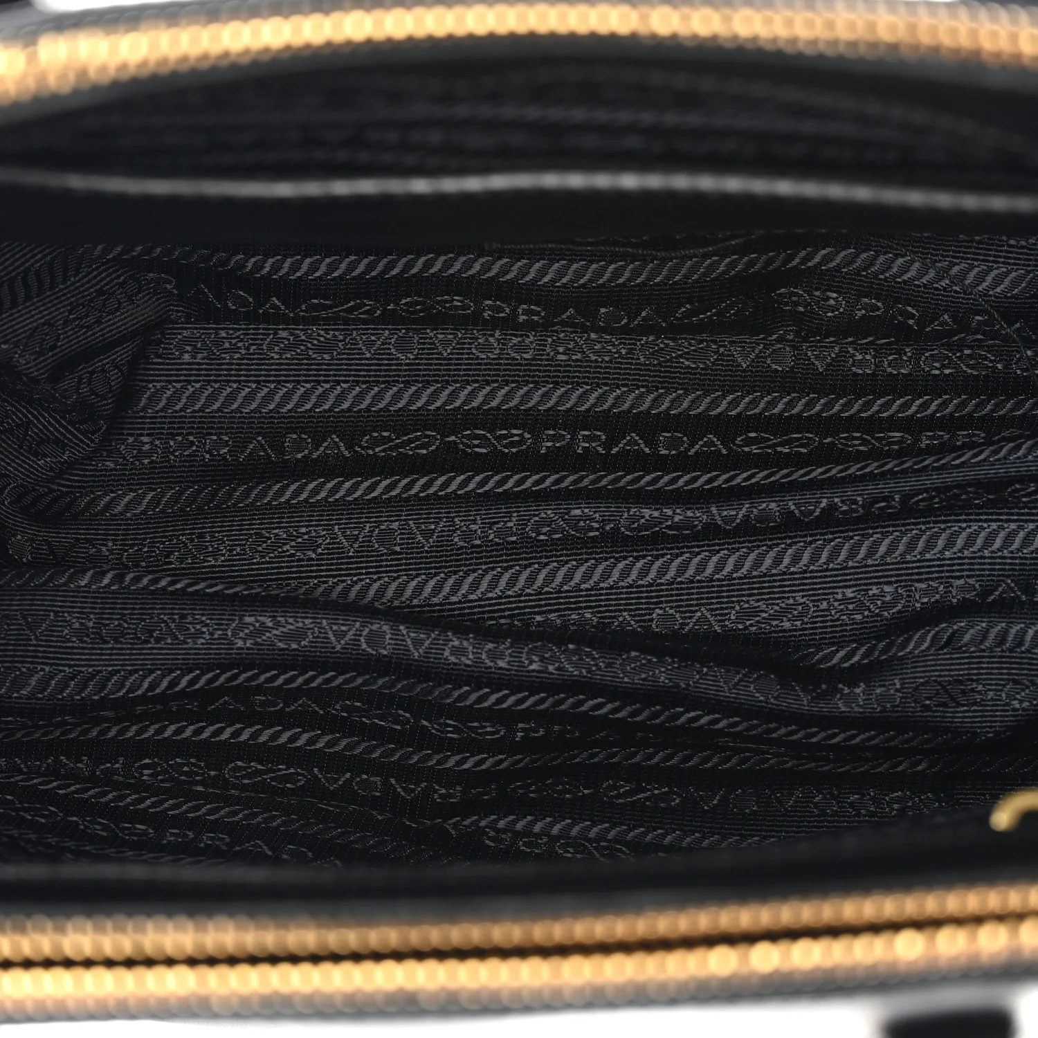 Saffiano Small Galleria Double Zip Tote Black