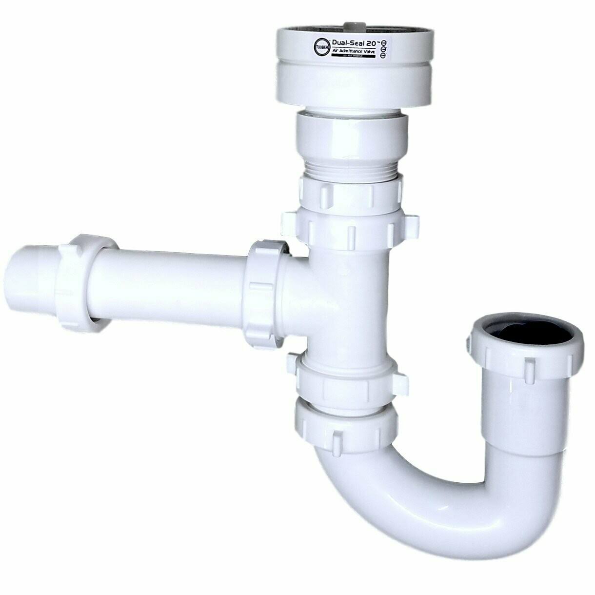 Air Admittance Valve Trap Assembly Kit with 1-1/2 inch Tuuber Vent 2x Superior