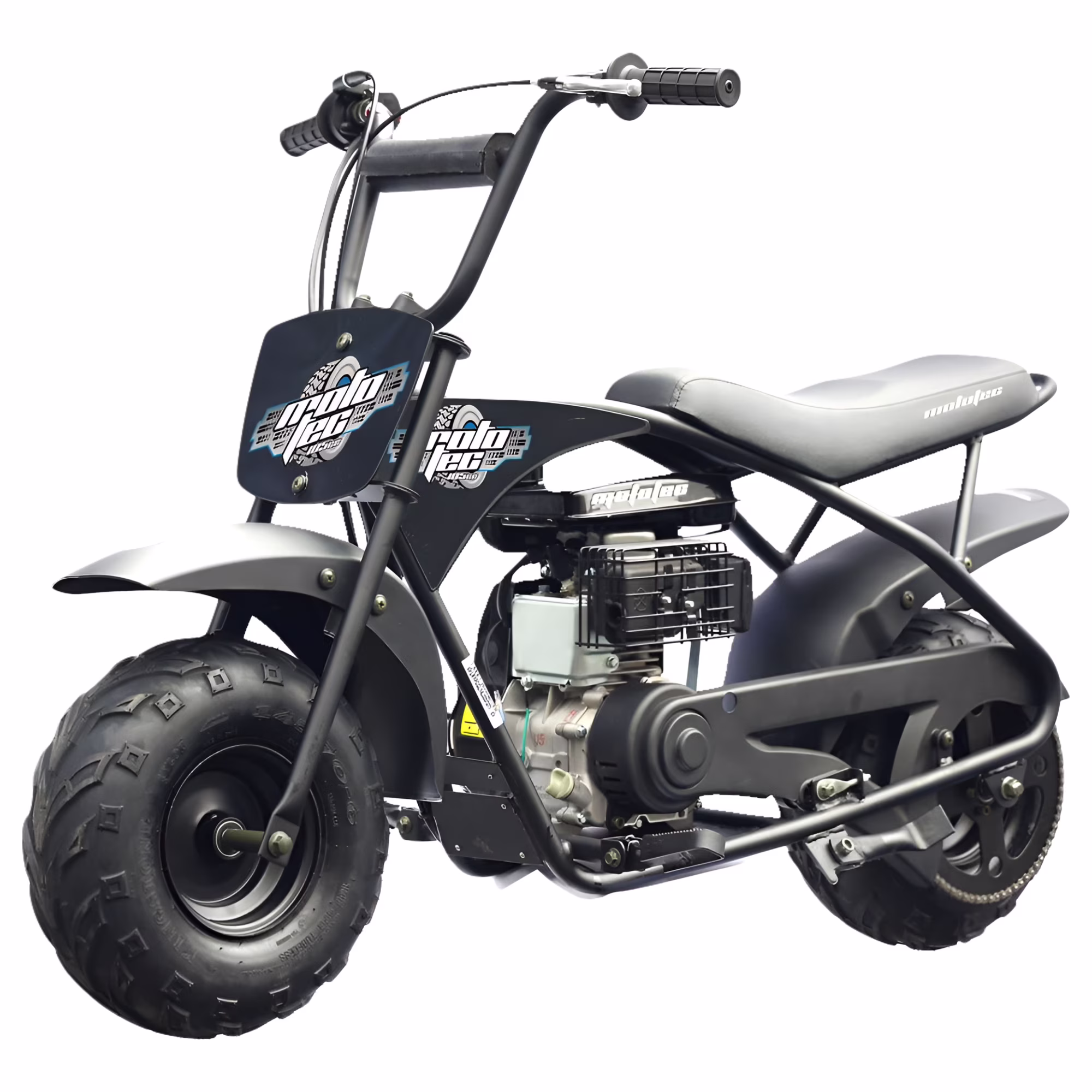 Mototec 105 Cc 3.5 Hp Gas Powered Mini Bike Max Speed 23 Mph Weight 110 lb, Gray