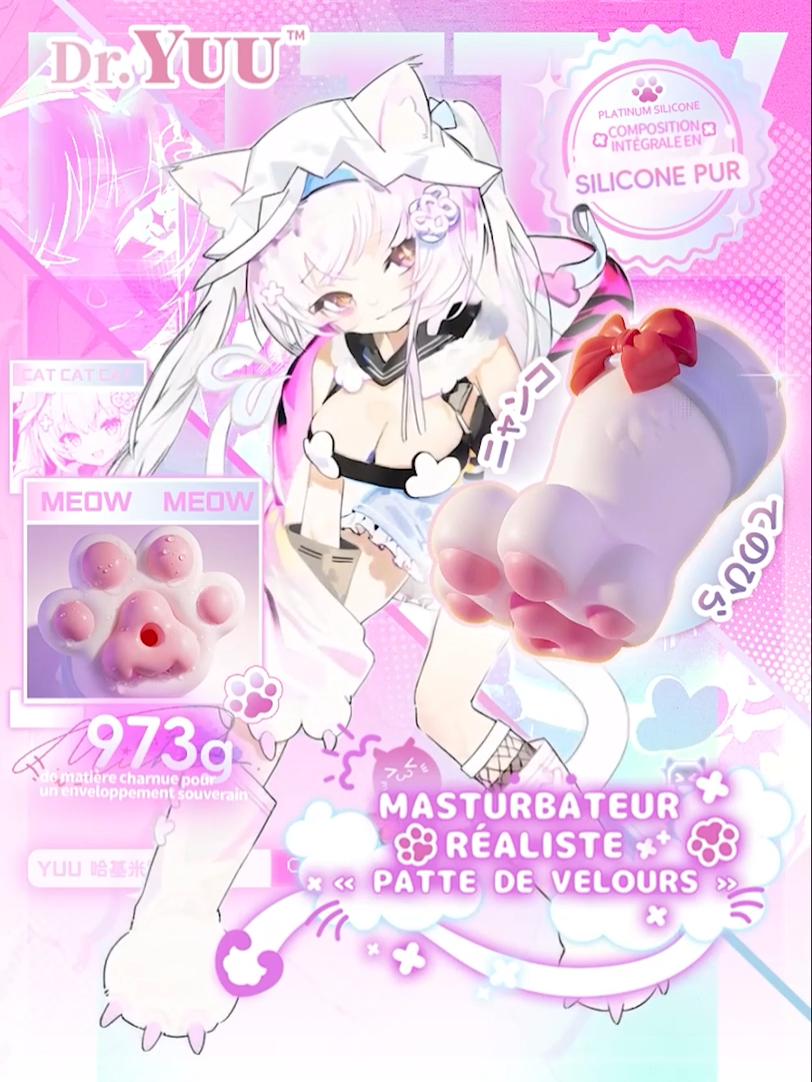 Masturbateur manuel Dr.YUU de 973 g en silicone à canal spiralé
