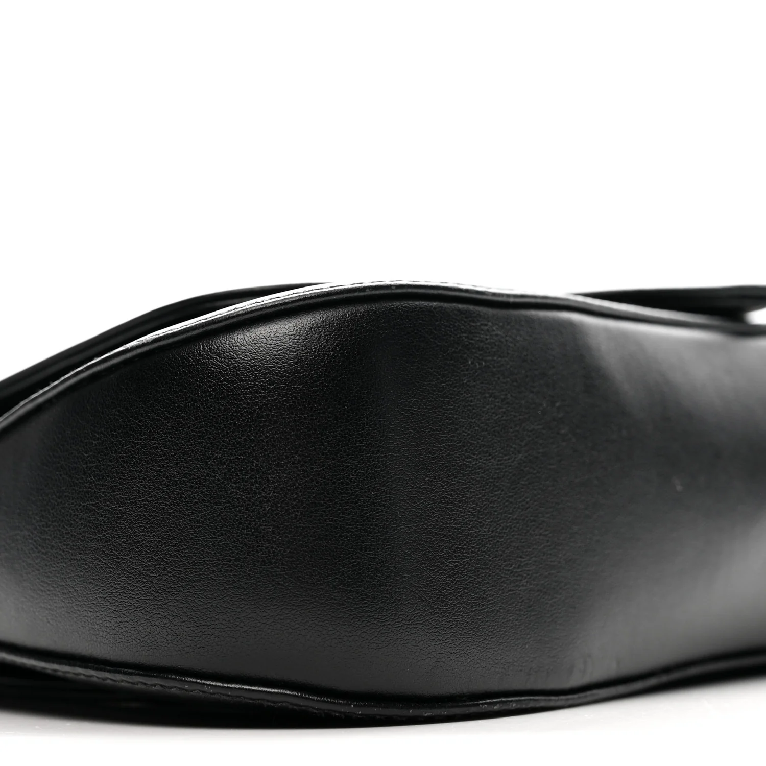 City Calfskin Saffiano Sidonie Shoulder Bag Black