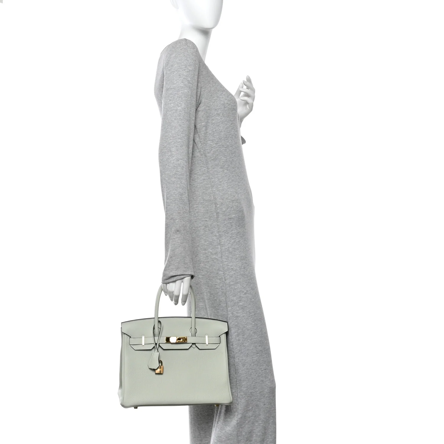 Togo Birkin 30 Gris Neve