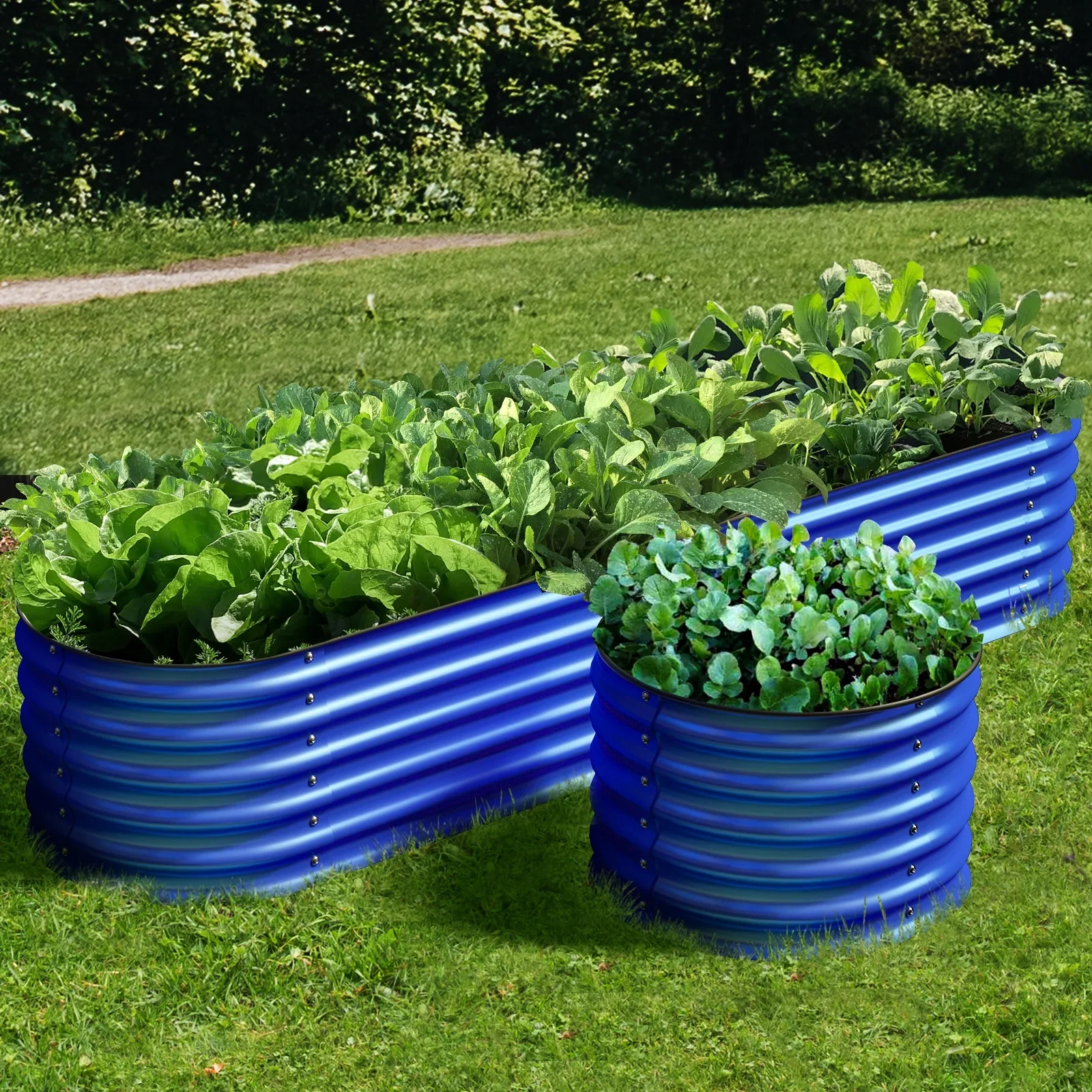 Olle 4-Style Modular Galvanized Raised Garden Beds [Build 1 of 4 Configurations]