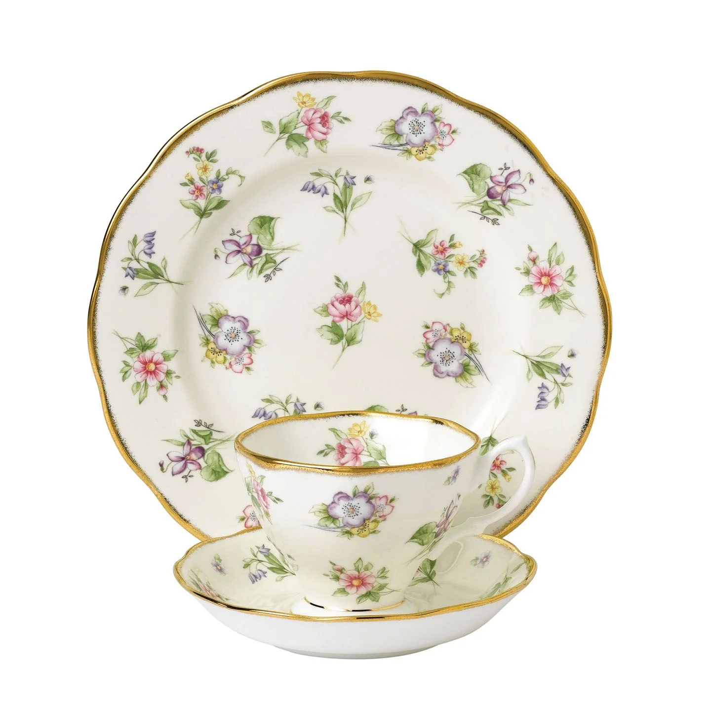 Royal Albert 100 Years of Royal Albert 1920 Spring Meadow 3 Piece Set