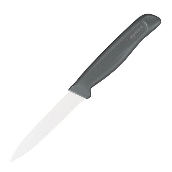 Bølget grønnsakskniv 10 cm beluga grey