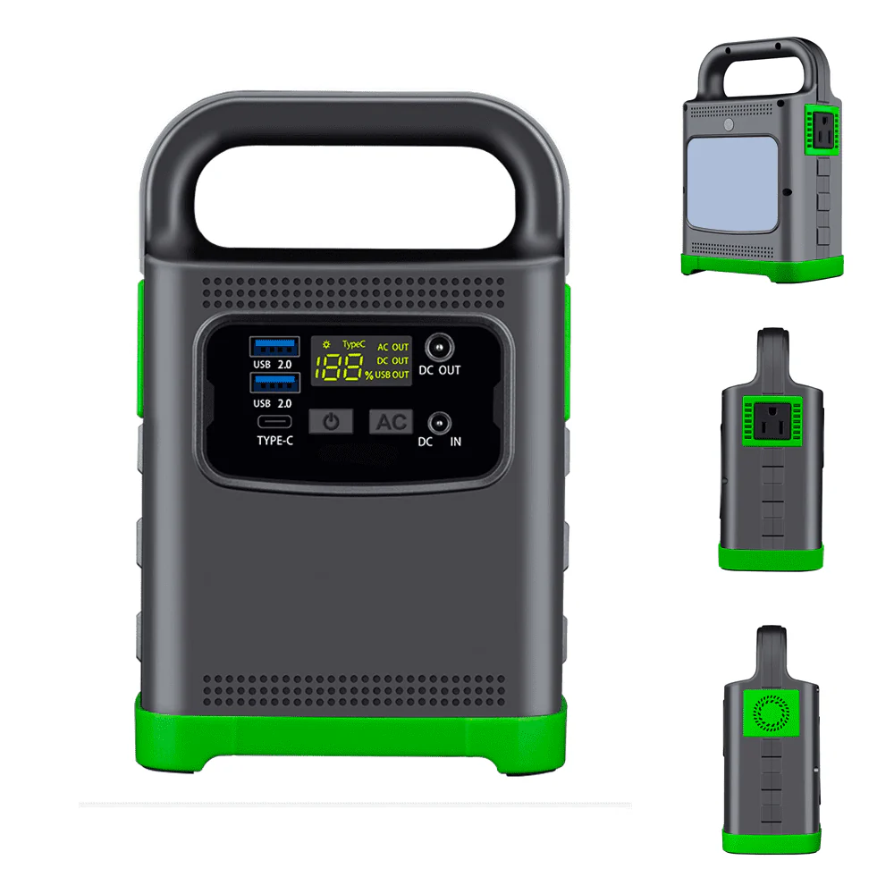 IFanze 120W Portable Power Station, 80Wh 20000mAh Outdoor Solar Generator Quick Charge 110V AC Outlets DC Ports for Home Backup, Outdoor RV Camping, Emergency Lithium Battery, Power Outages, Green Image 7