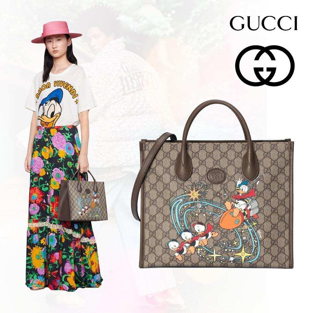 GUCCI【グッチ 】累積売上総額第１位★ドナルドダックトート★コラボ 限定品