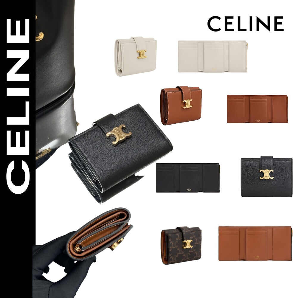 CELINE【セリーヌ】新作 人気商品 ヴィクトワール グレインカーフスキン 多機能 絶妙 ショートウォレット