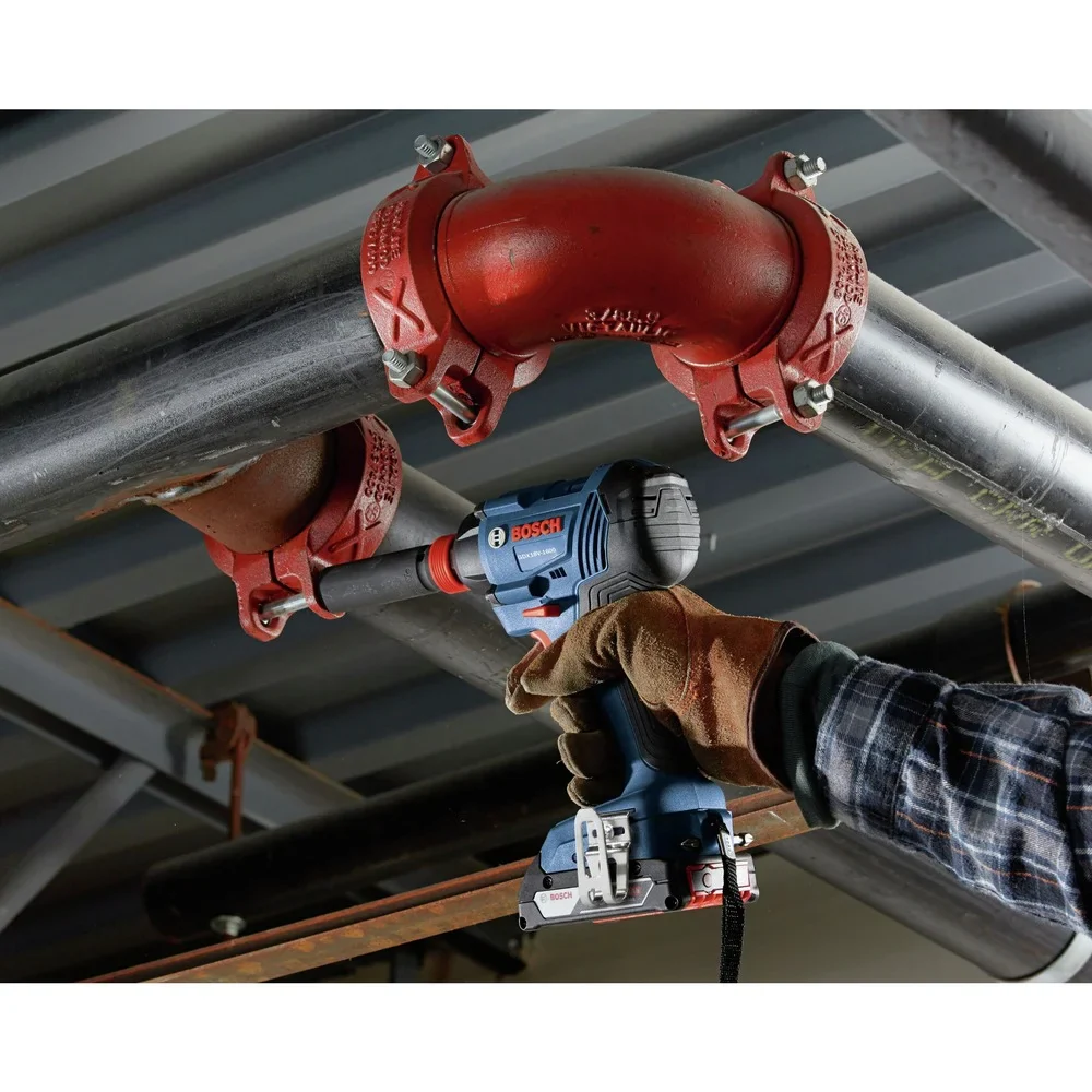 Bosch GDX18V-1600B12 18V Freak Lithium-Ion 1/4 in. and 1/2 in. Cordless Two-In-One Bit/Socket Impact Driver Kit (2 Ah)