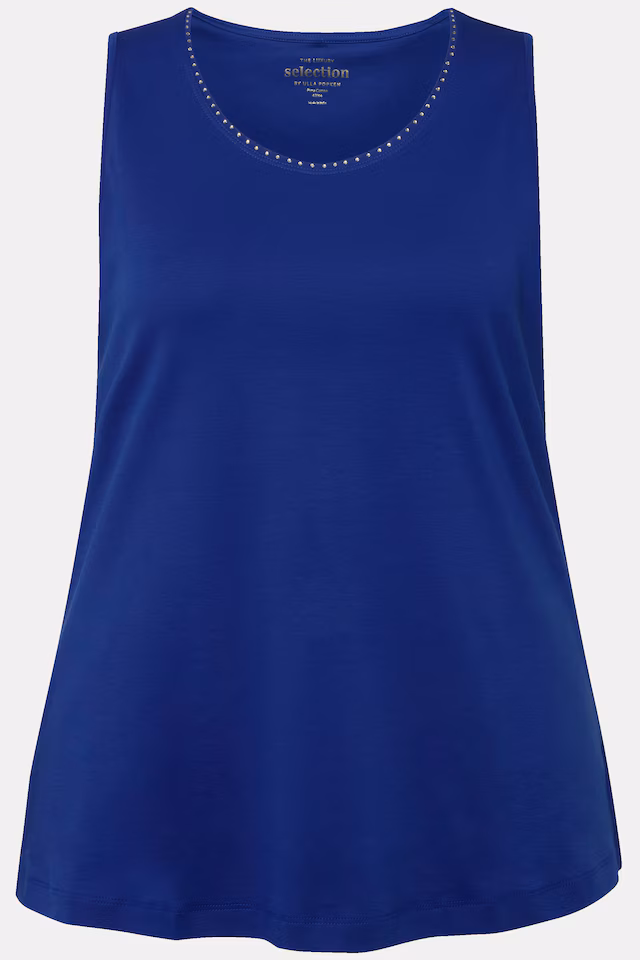 Rhinestone Pima Cotton Tank Top