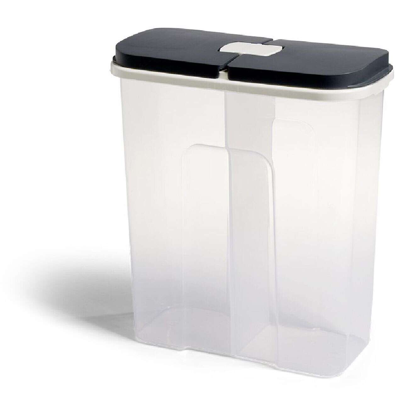 Boîte de conservation en plastique à 2 compartiments transparent 2,8L