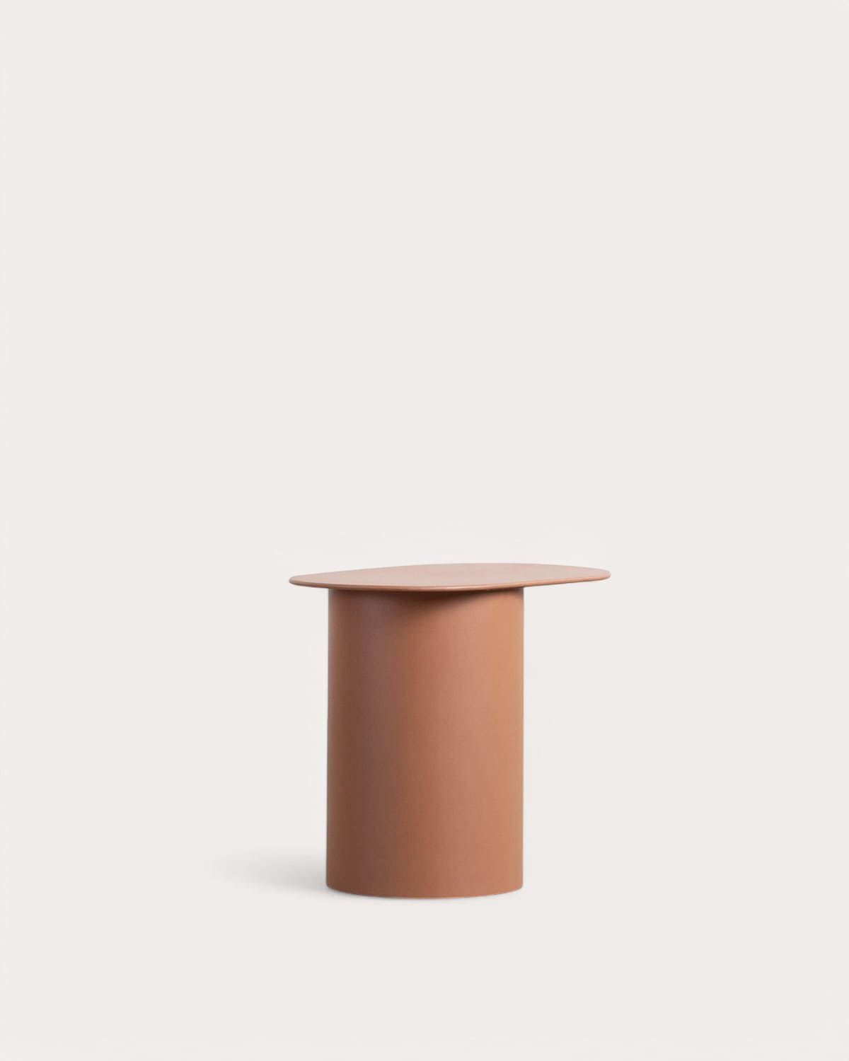 Radi - Mesa Auxiliar Ovalada de Metal (50,7x30,5 cm) Radi