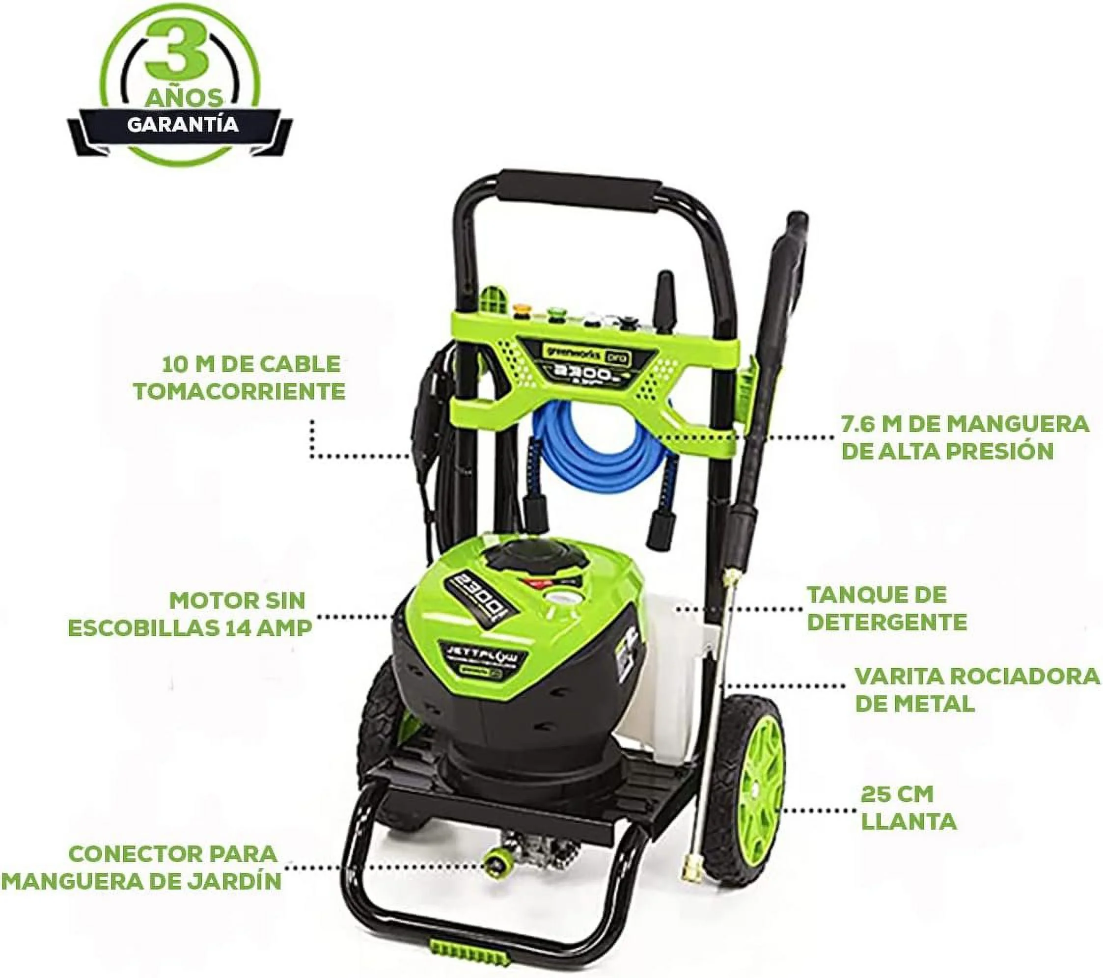 Pressure Washers PRO 2300 PSI 2.3 GPM Corded Electric Pressure Washer, PWMA Certified - Image 4