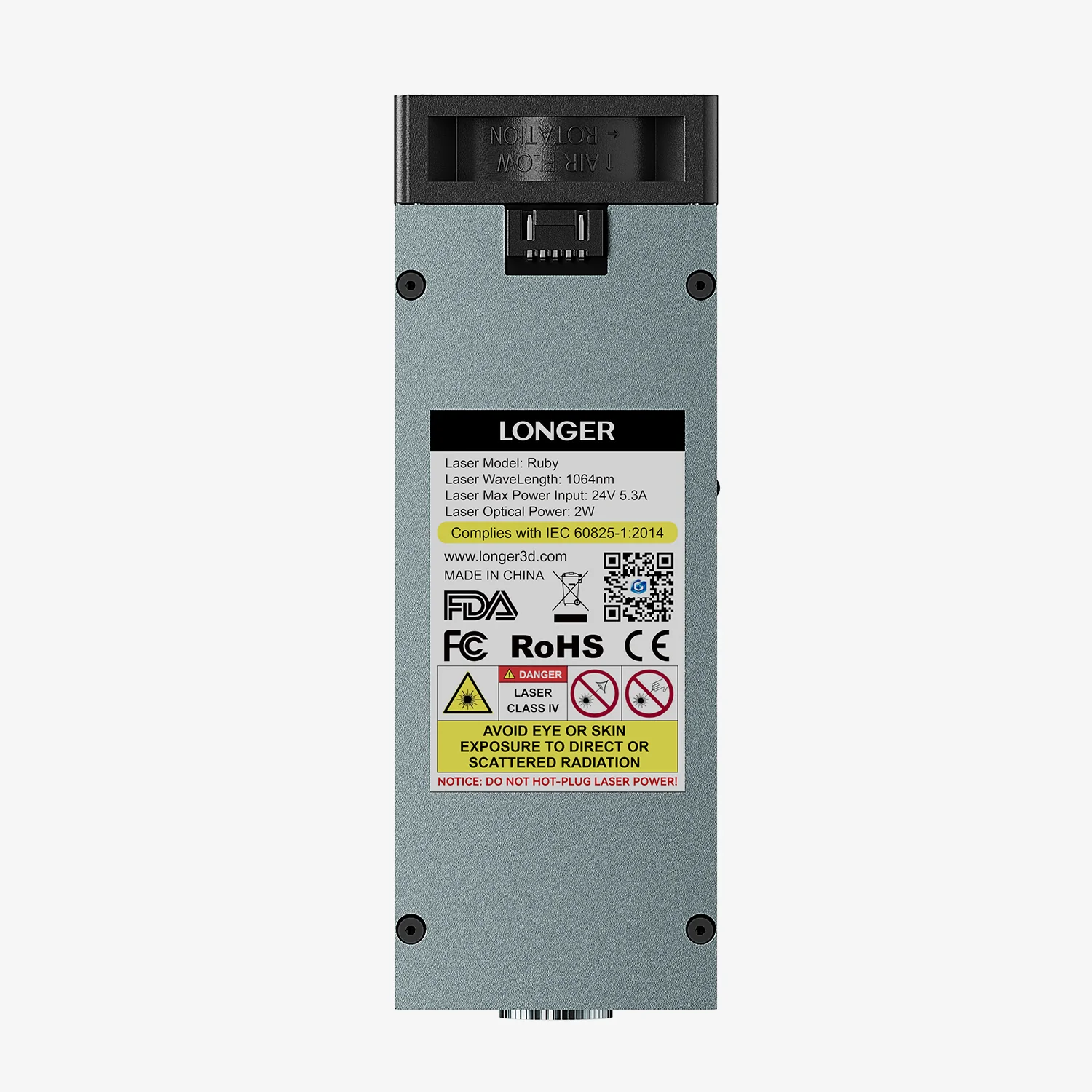 Module laser infrarouge pulsé rubis LONGER pour la série Laser B1 / RAY5