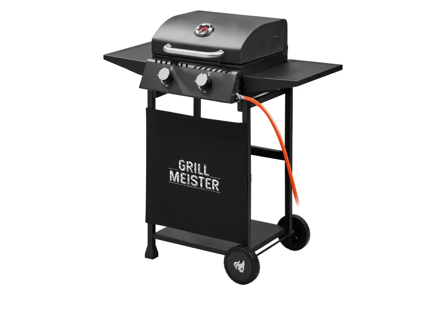 GRILLMEISTER Barbecue  gaz 2 brleurs, 36 x 37,5 cm, 6 kW