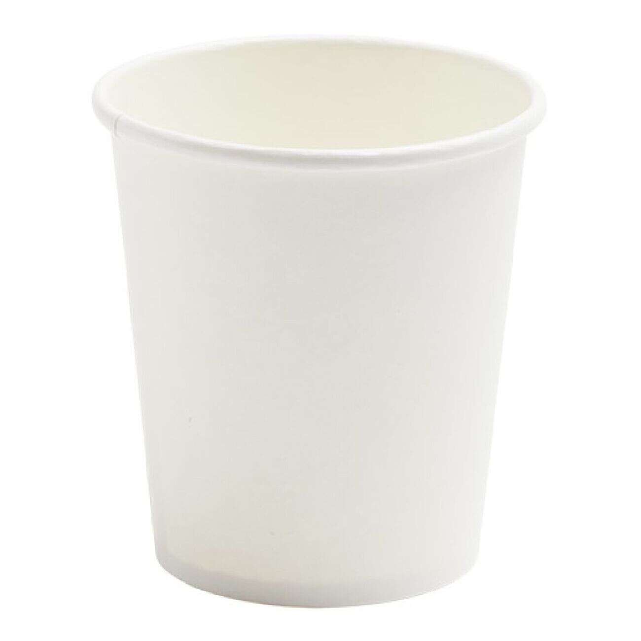 Lot de 50 gobelets jetables 20cl carton uni blanc
