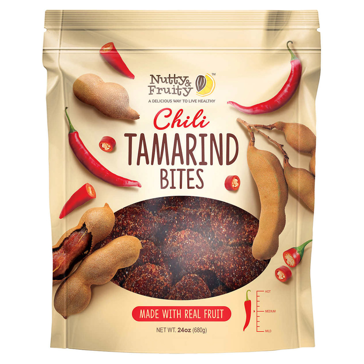 Nutty Fruity Spicy Chili Tamarind Bites, 24 oz