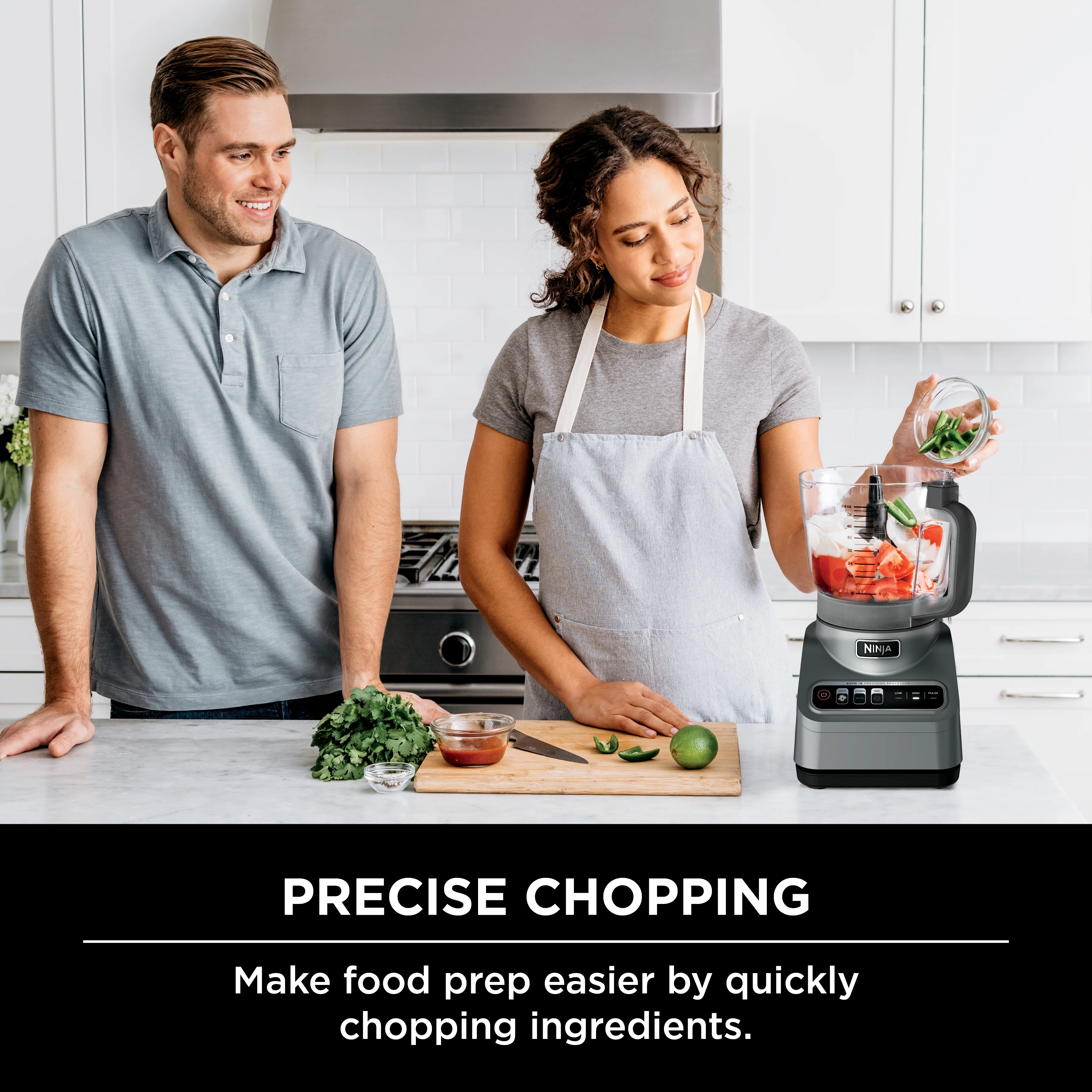 Professional 9 Cup Food Processor, 850 Watts, Auto-iQ 3 Presets, Chop, Dough, Slice, Shred, BN600 Silver(Gray) - Image 10