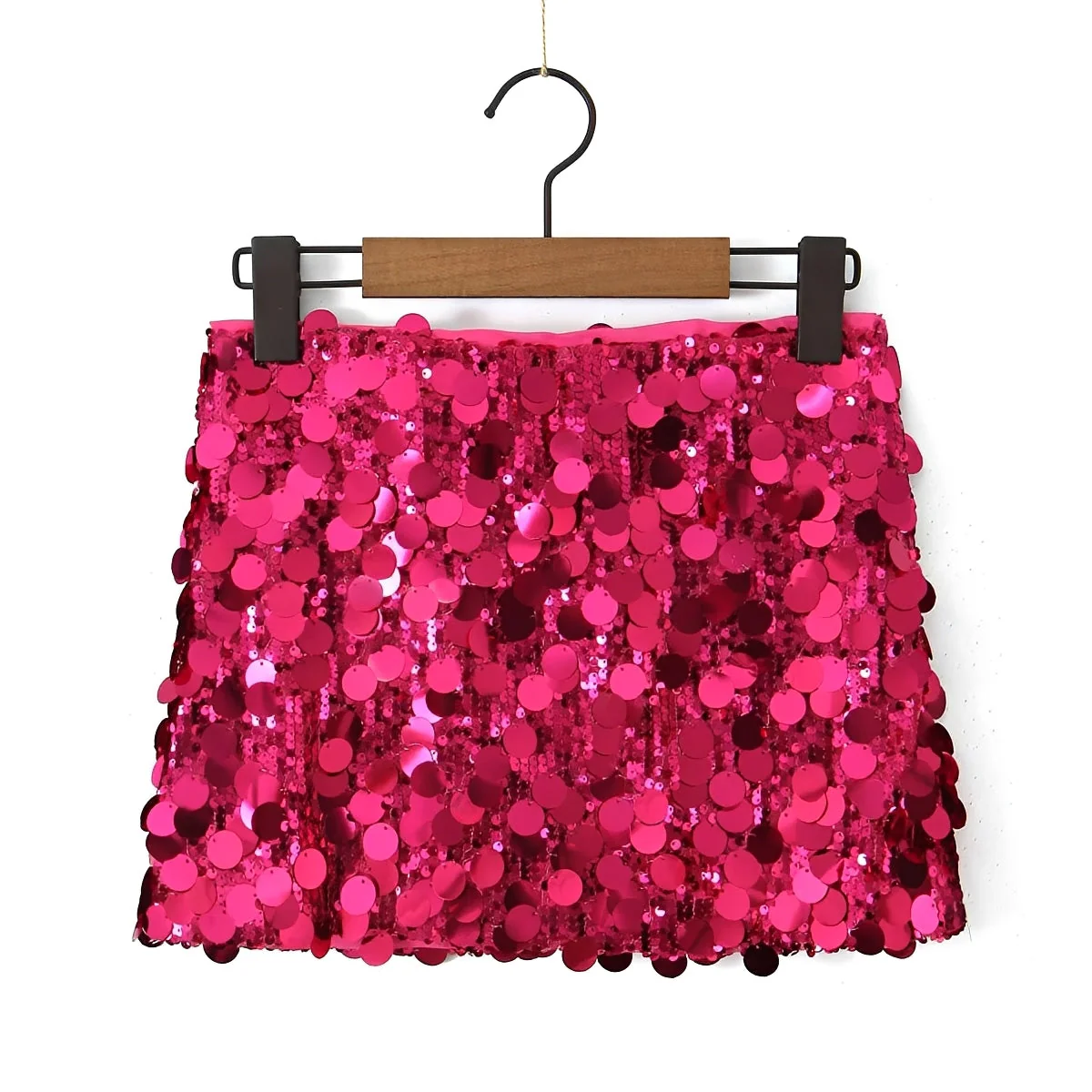 Abbey - Mini Jupe à Sequins Élégante